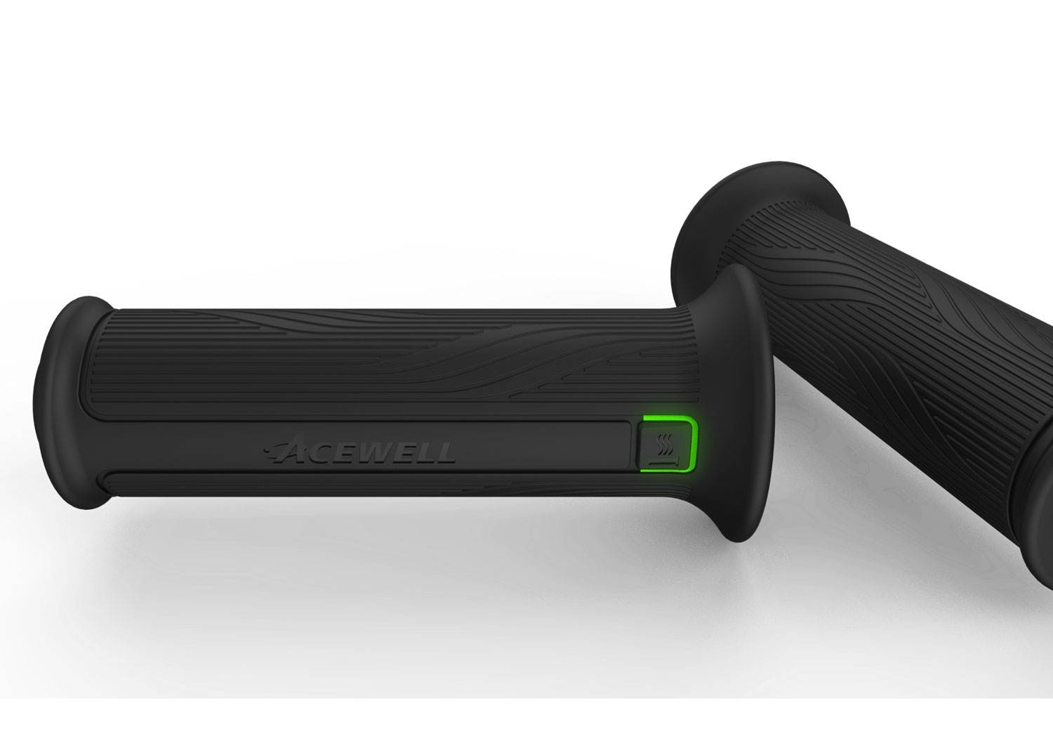 ACE-HG20 Acewell Intelligent Motorcycle Heated Grips With 5 Level Heat Control and Battery Protectio