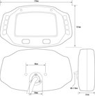 ACE-7859 The Ultimate digidash, Speed, RPM, Temperture, Fuel, Gear Indicator, 10 warning lamps and lap timer picture 4